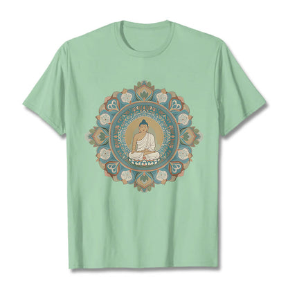 Mythstone Mandala Flower Buddha Tee T-shirt