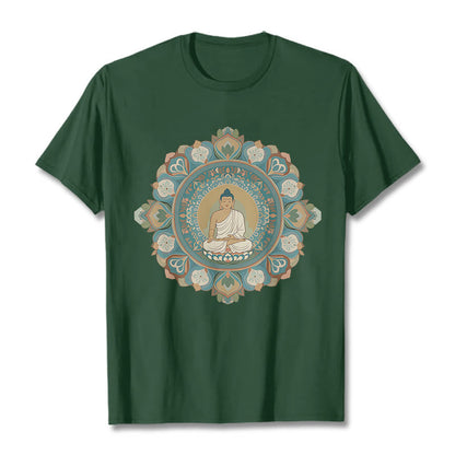 Mythstone Mandala Flower Buddha Tee T-shirt