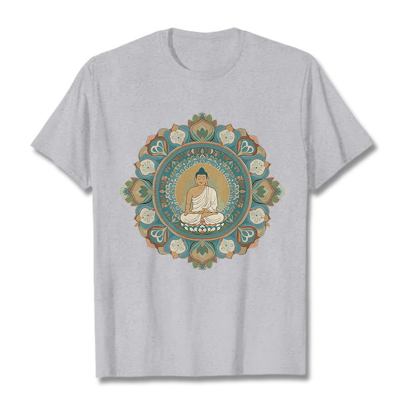 Mythstone Mandala Flower Buddha Tee T-shirt