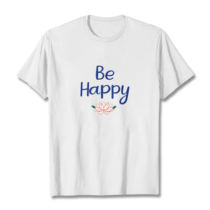 Mythstone Be Happy Lotus Tee T-shirt