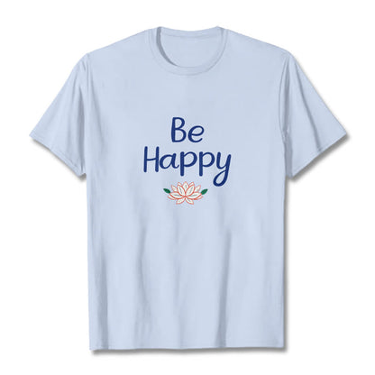 Mythstone Be Happy Lotus Tee T-shirt