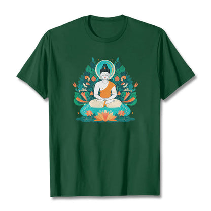 Mythstone Flower Grass Lotus Bodhisattva Tee T-shirt