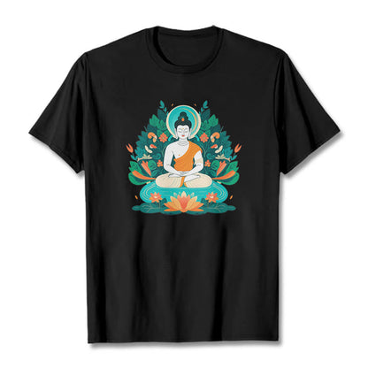 Mythstone Flower Grass Lotus Bodhisattva Tee T-shirt