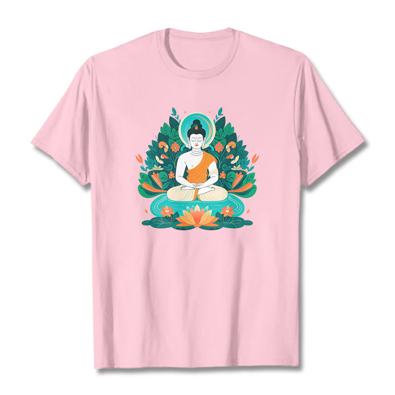 Mythstone Flower Grass Lotus Bodhisattva Tee T-shirt