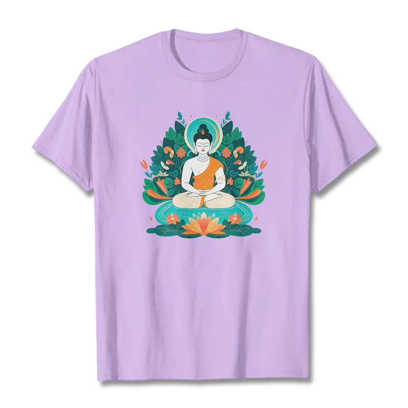 Mythstone Flower Grass Lotus Bodhisattva Tee T-shirt