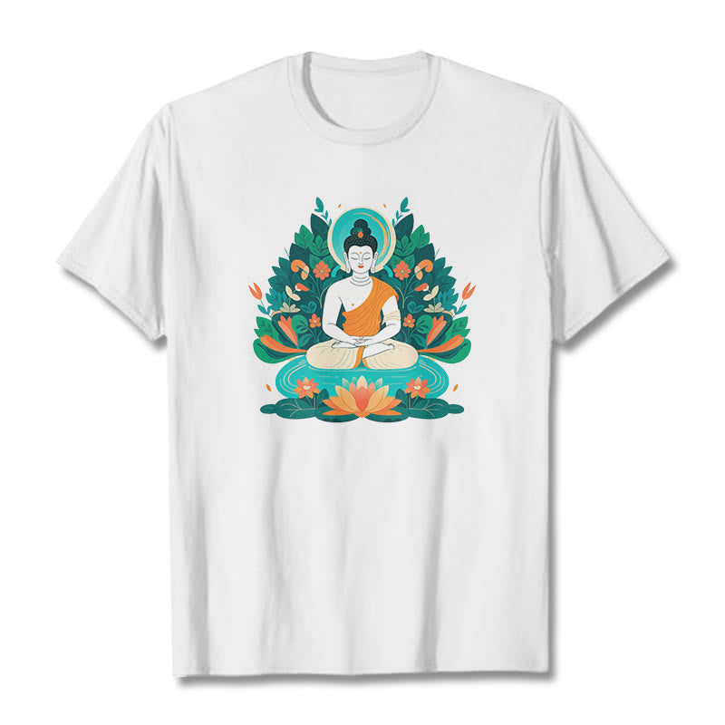 Mythstone Flower Grass Lotus Bodhisattva Tee T-shirt