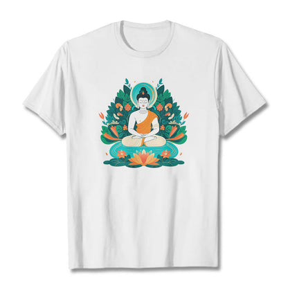 Mythstone Flower Grass Lotus Bodhisattva Tee T-shirt