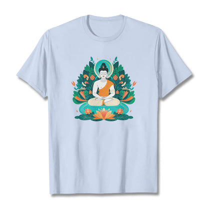 Mythstone Flower Grass Lotus Bodhisattva Tee T-shirt