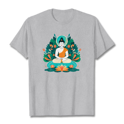 Mythstone Flower Grass Lotus Bodhisattva Tee T-shirt