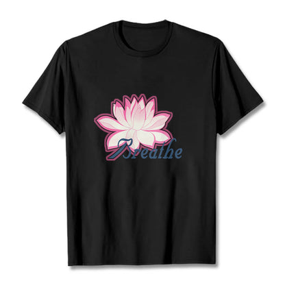 Mythstone BREATHE Lotus Flower Tee T-shirt