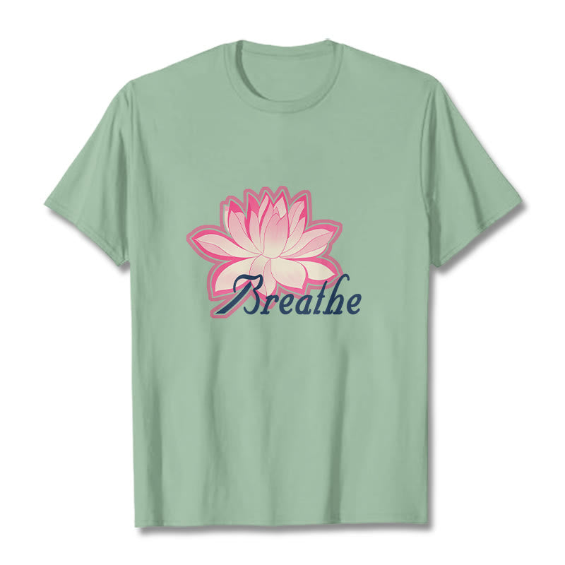 Mythstone BREATHE Lotus Flower Tee T-shirt