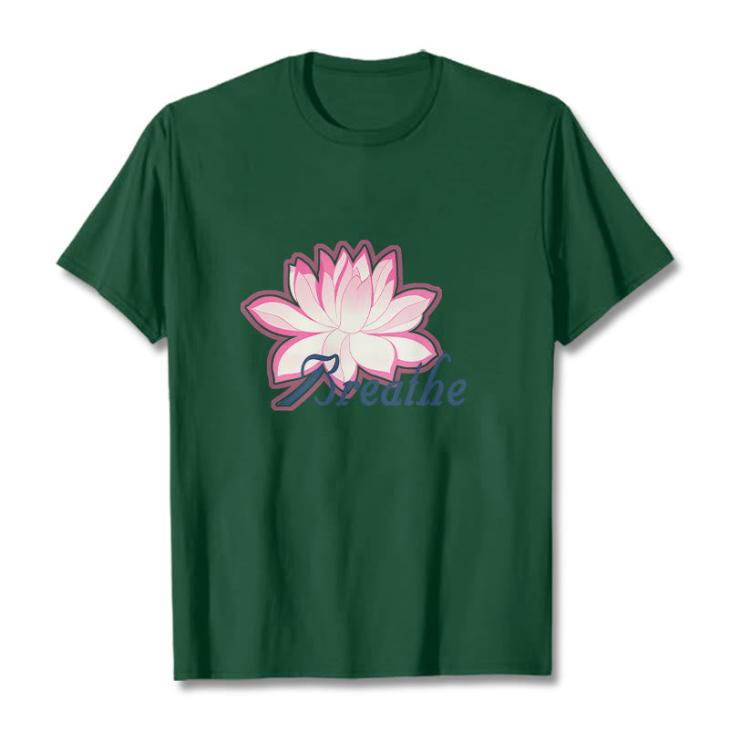 Mythstone BREATHE Lotus Flower Tee T-shirt