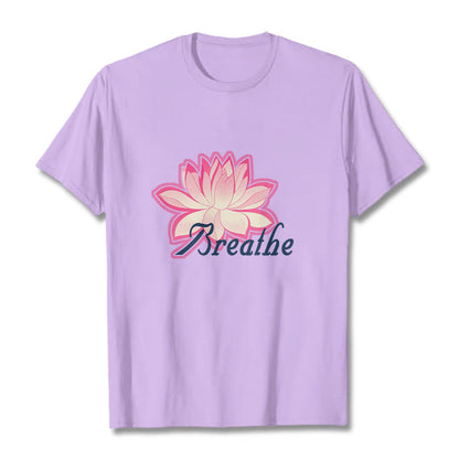 Mythstone BREATHE Lotus Flower Tee T-shirt