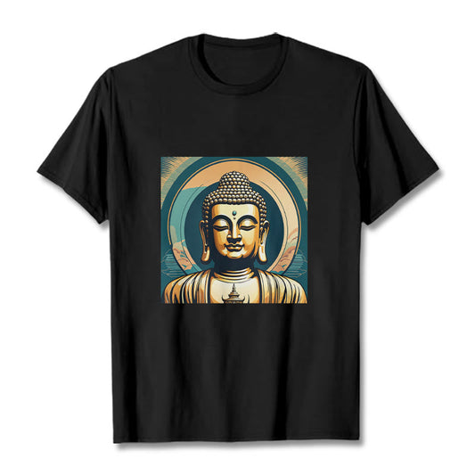 Mythstone Aura Golden Buddha Tee T-shirt