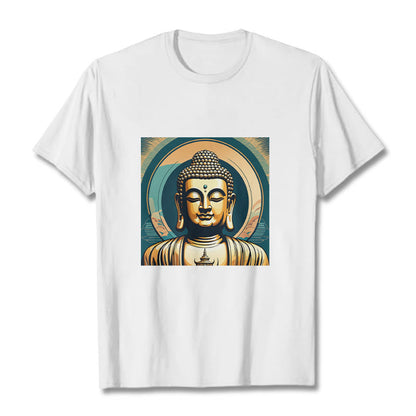 Mythstone Aura Golden Buddha Tee T-shirt