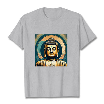 Mythstone Aura Golden Buddha Tee T-shirt