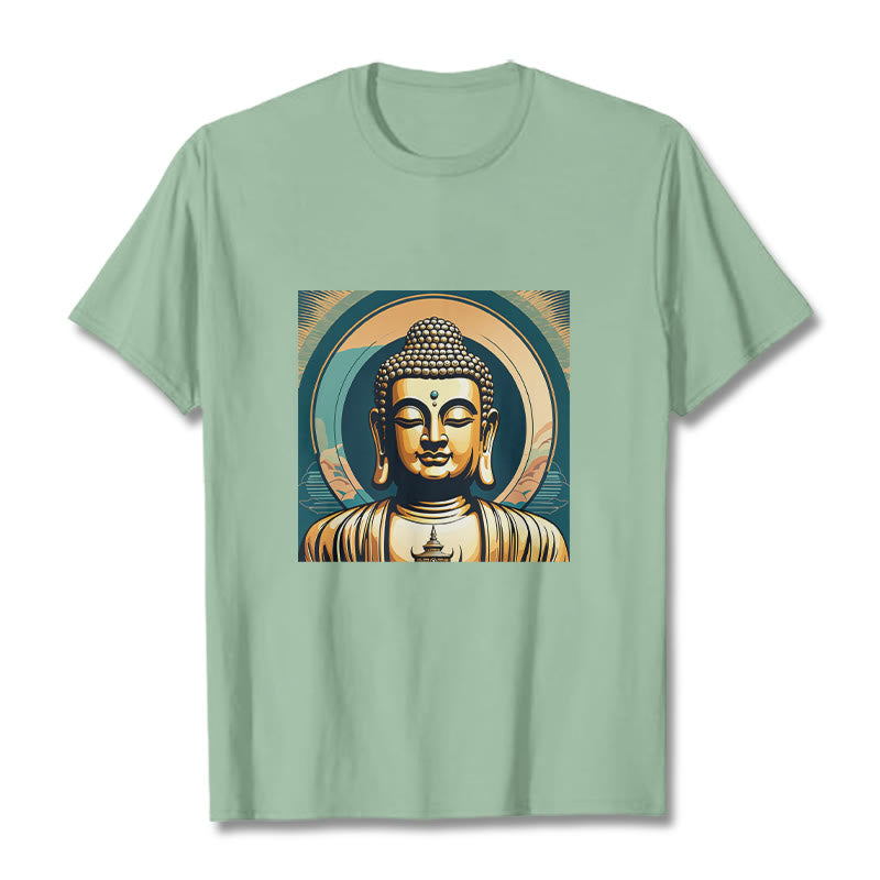 Mythstone Aura Golden Buddha Tee T-shirt