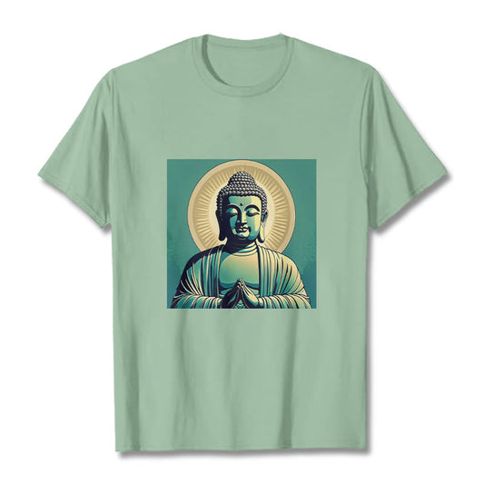 Mythstone Aura Green Buddha Tee T-shirt