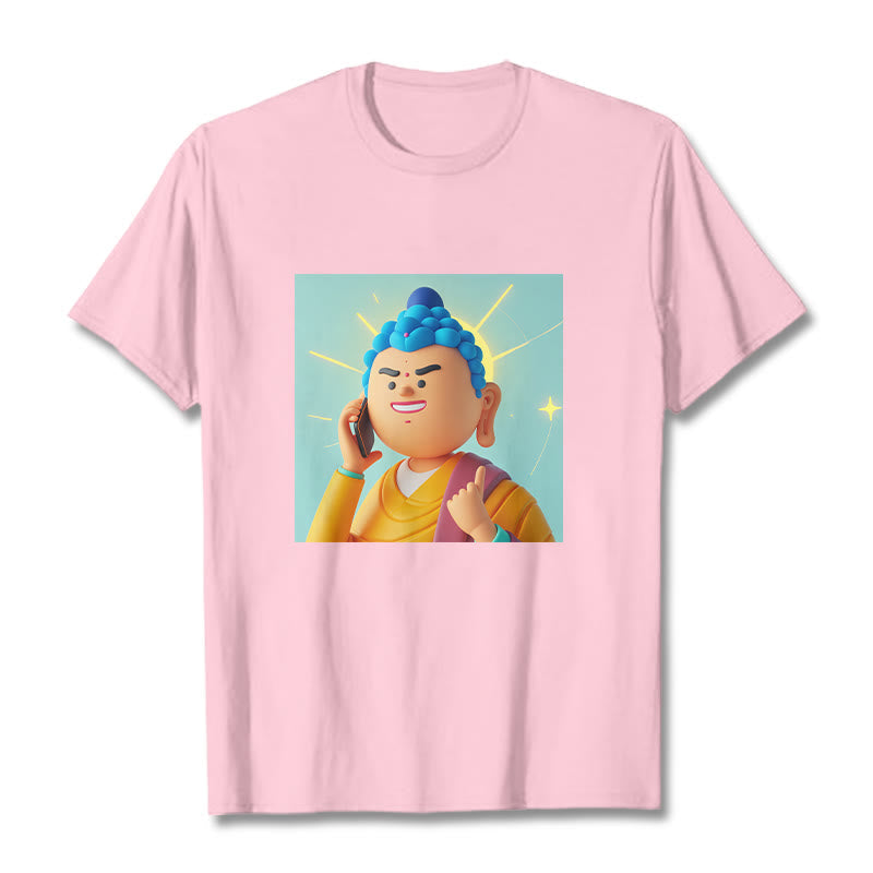 Mythstone Funny Cartoon Buddha Tee T-shirt