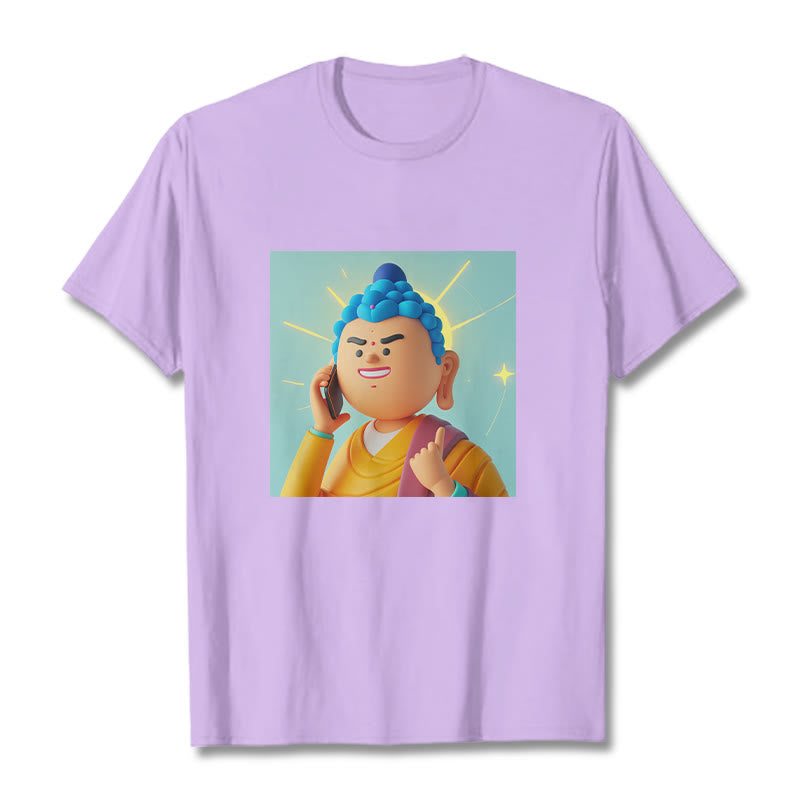 Mythstone Funny Cartoon Buddha Tee T-shirt