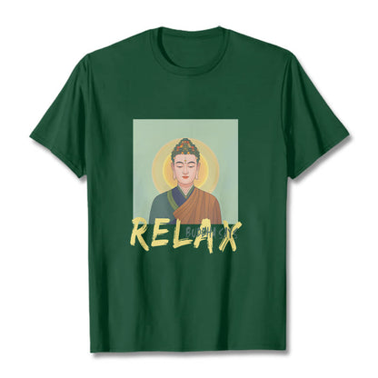 Mythstone Buddha Says Relax Buddha Tee T-shirt