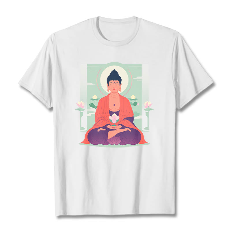 Mythstone Lotus Meditation Buddha Tee T-shirt