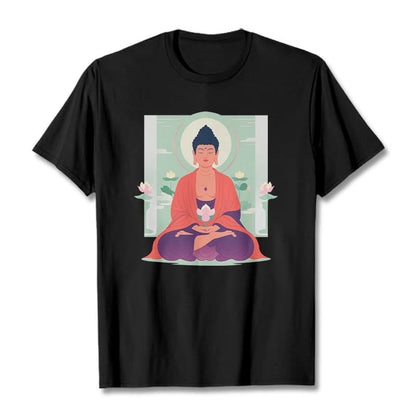 Mythstone Lotus Meditation Buddha Tee T-shirt