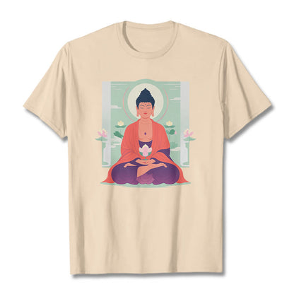 Mythstone Lotus Meditation Buddha Tee T-shirt