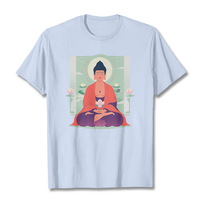 Mythstone Lotus Meditation Buddha Tee T-shirt