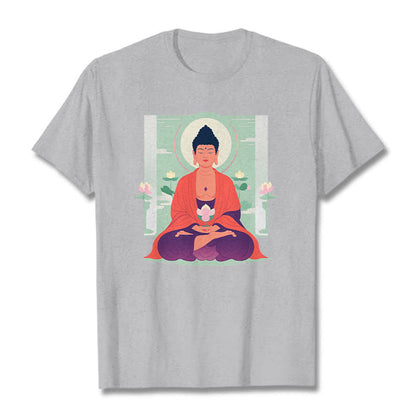 Mythstone Lotus Meditation Buddha Tee T-shirt