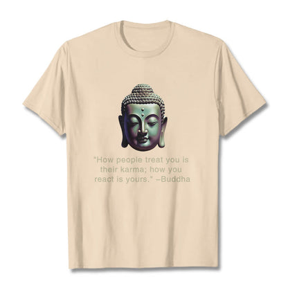 Mythstone How People Treat You Is Their Karma Buddha Tee T-shirt