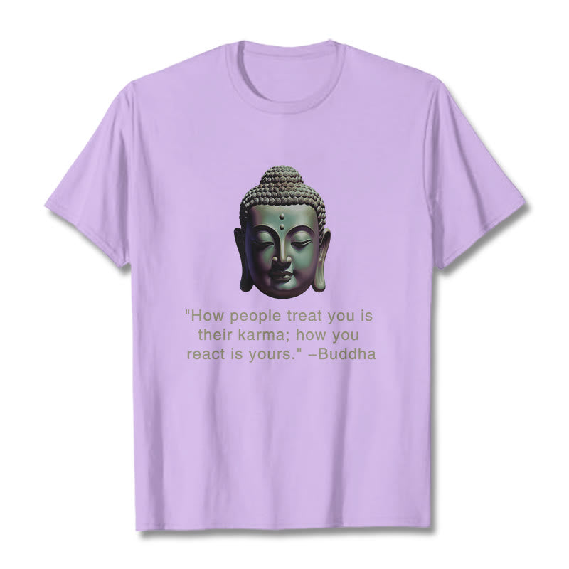 Mythstone How People Treat You Is Their Karma Buddha Tee T-shirt