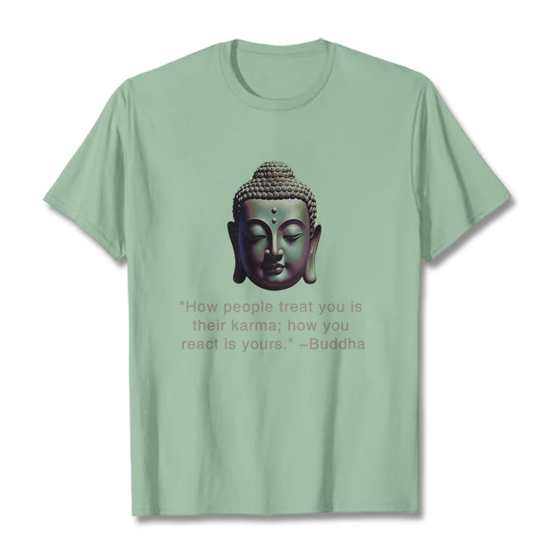 Mythstone How People Treat You Is Their Karma Buddha Tee T-shirt