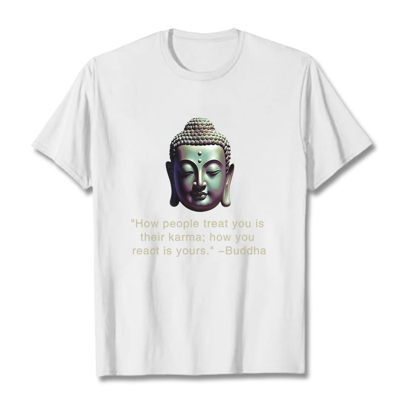 Mythstone How People Treat You Is Their Karma Buddha Tee T-shirt