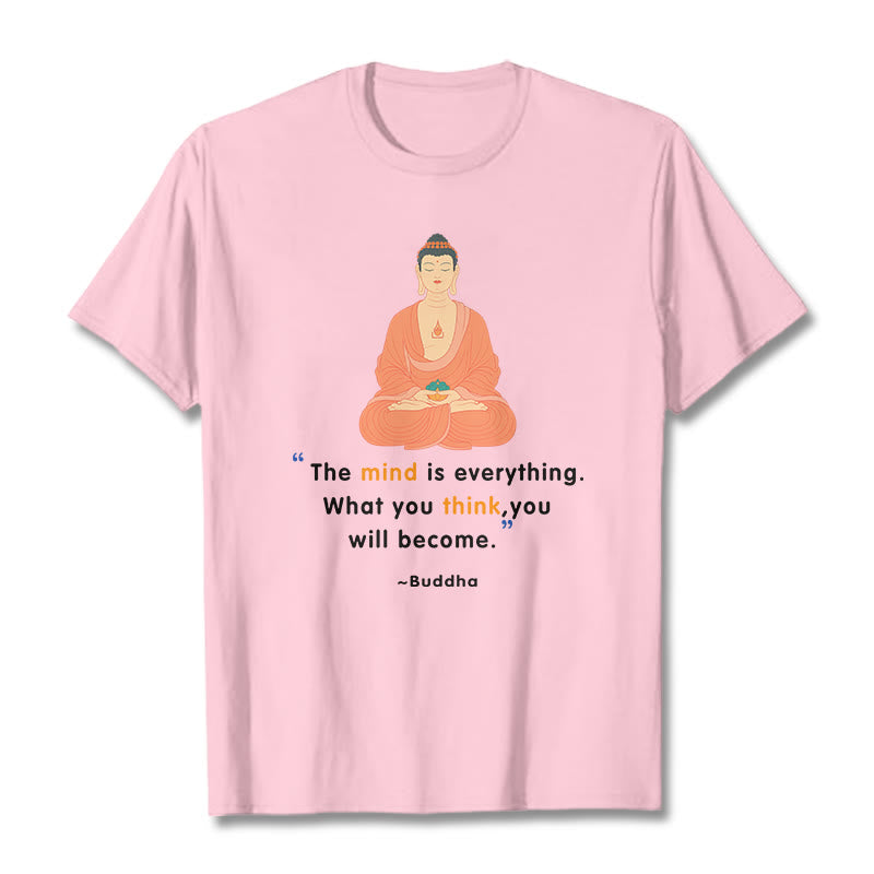 Camiseta de Buda de meditación La mente lo es todo de Mythstone 