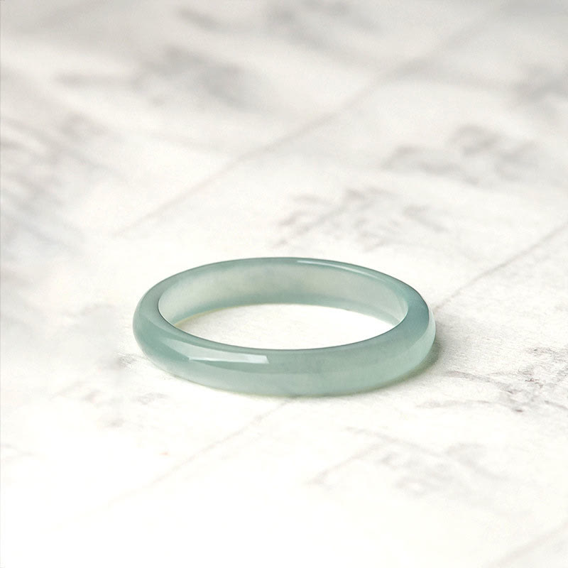 Mythstone Natural Jade Prosperity Luck Ring