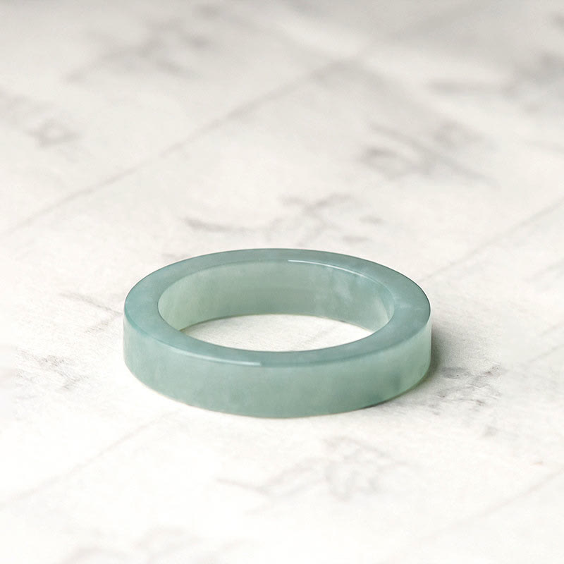 Mythstone Natural Jade Prosperity Luck Ring