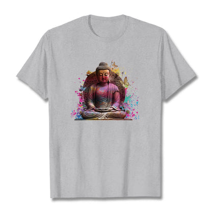 Mythstone Butterfly Meditation Buddha Tee T-shirt