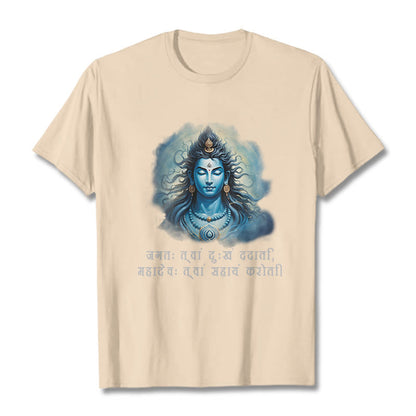 Camiseta Mythstone Sanskrit Mahadev viene en tu ayuda 