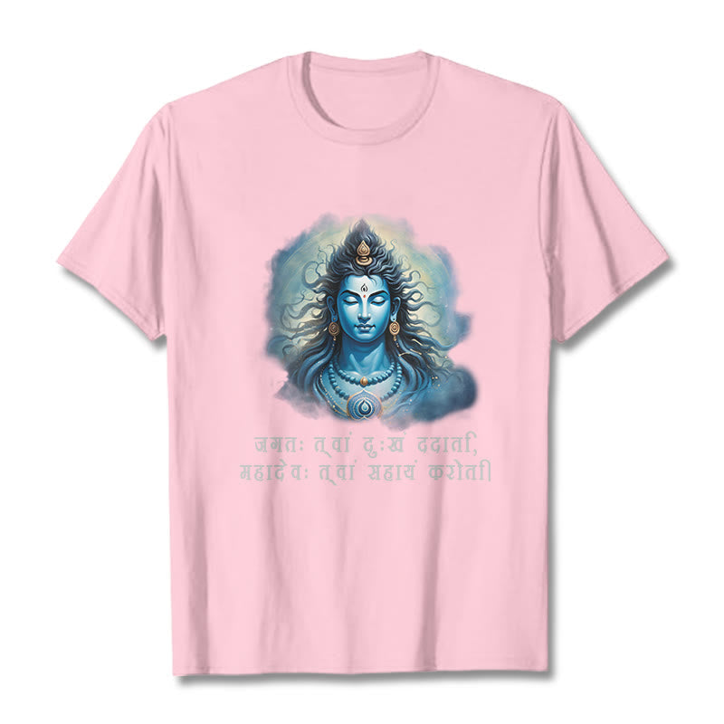 Camiseta Mythstone Sanskrit Mahadev viene en tu ayuda 