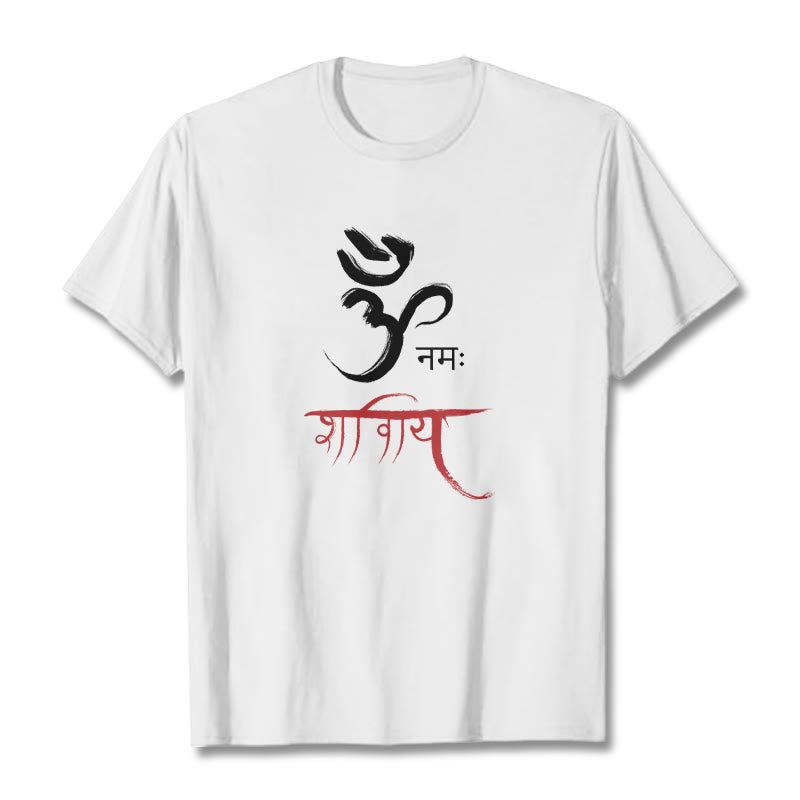 Mythstone OM NAMAH SHIVAYA Mantra Sanskrit Tee T-shirt