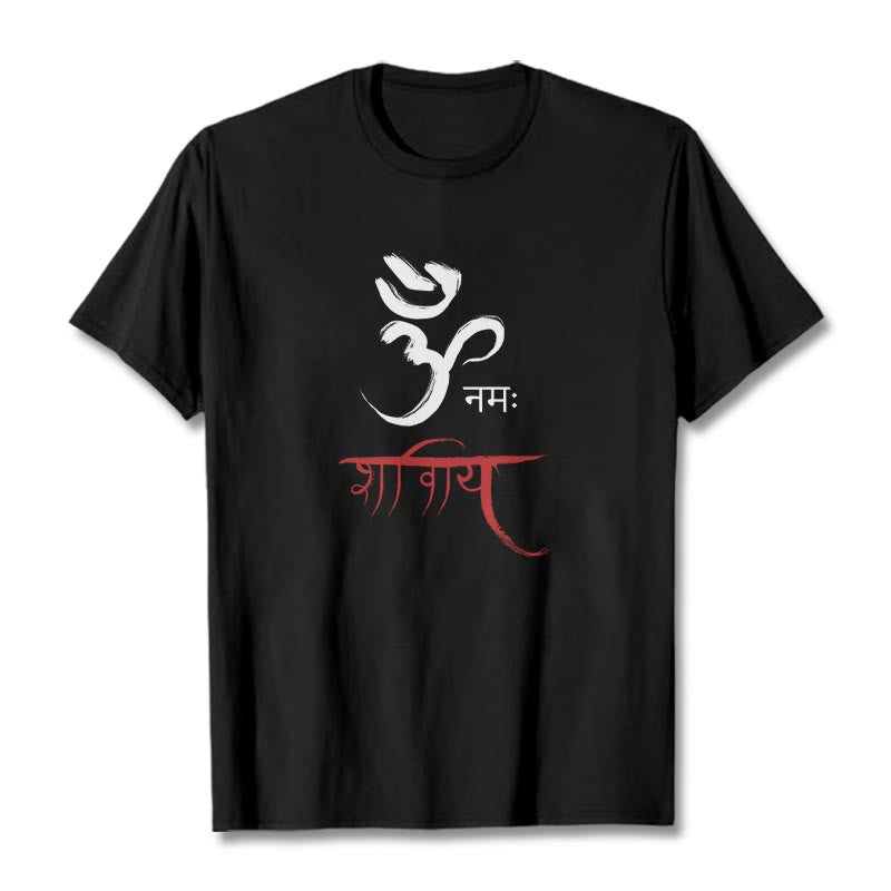 Mythstone OM NAMAH SHIVAYA Mantra Sanskrit Tee T-shirt