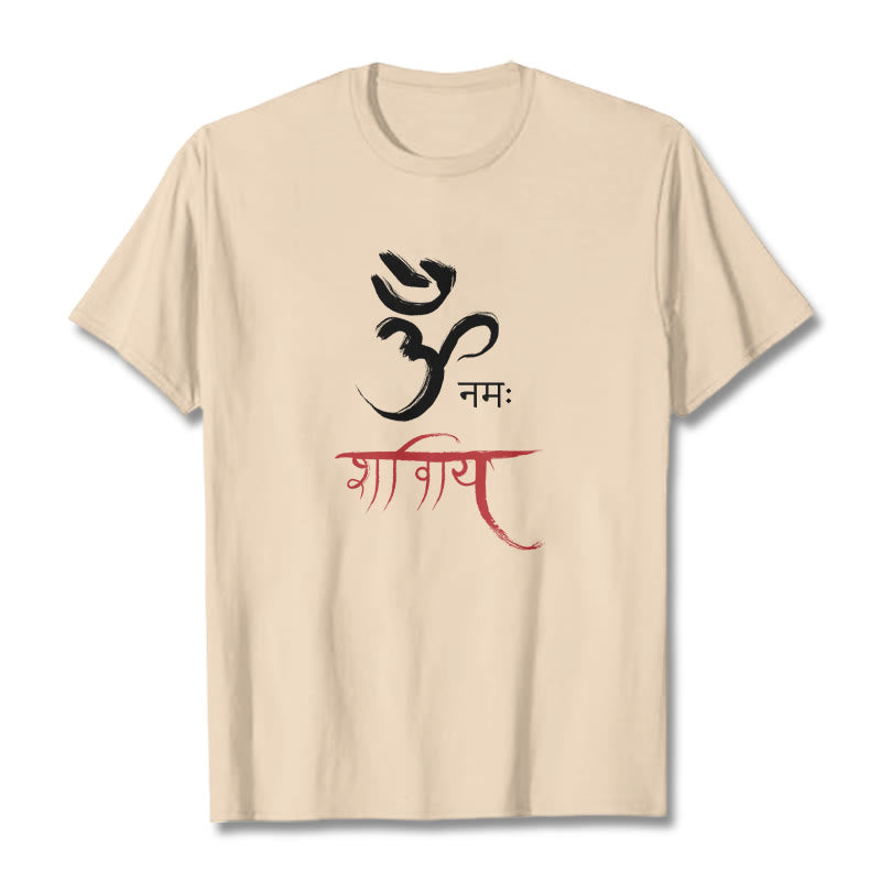 Mythstone OM NAMAH SHIVAYA Mantra Sanskrit Tee T-shirt