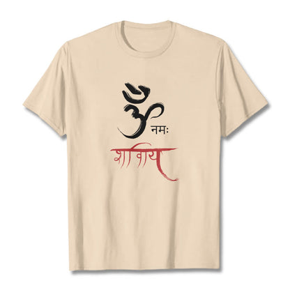 Mythstone OM NAMAH SHIVAYA Mantra Sanskrit Tee T-shirt