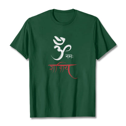 Mythstone OM NAMAH SHIVAYA Mantra Sanskrit Tee T-shirt