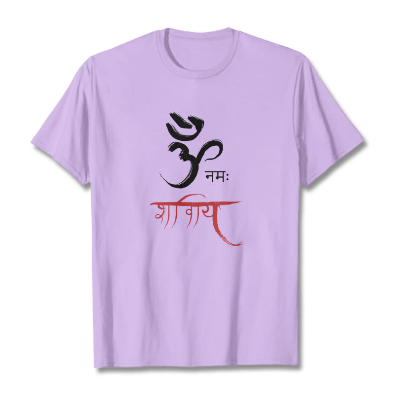 Mythstone OM NAMAH SHIVAYA Mantra Sanskrit Tee T-shirt