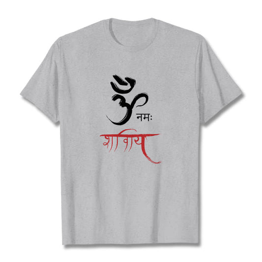 Mythstone OM NAMAH SHIVAYA Mantra Sanskrit Tee T-shirt