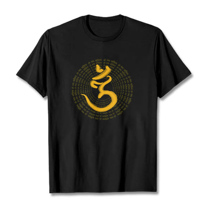 Mythstone 108 OM NAMAH SHIVAYA Mantra Sanskrit Tee T-shirt