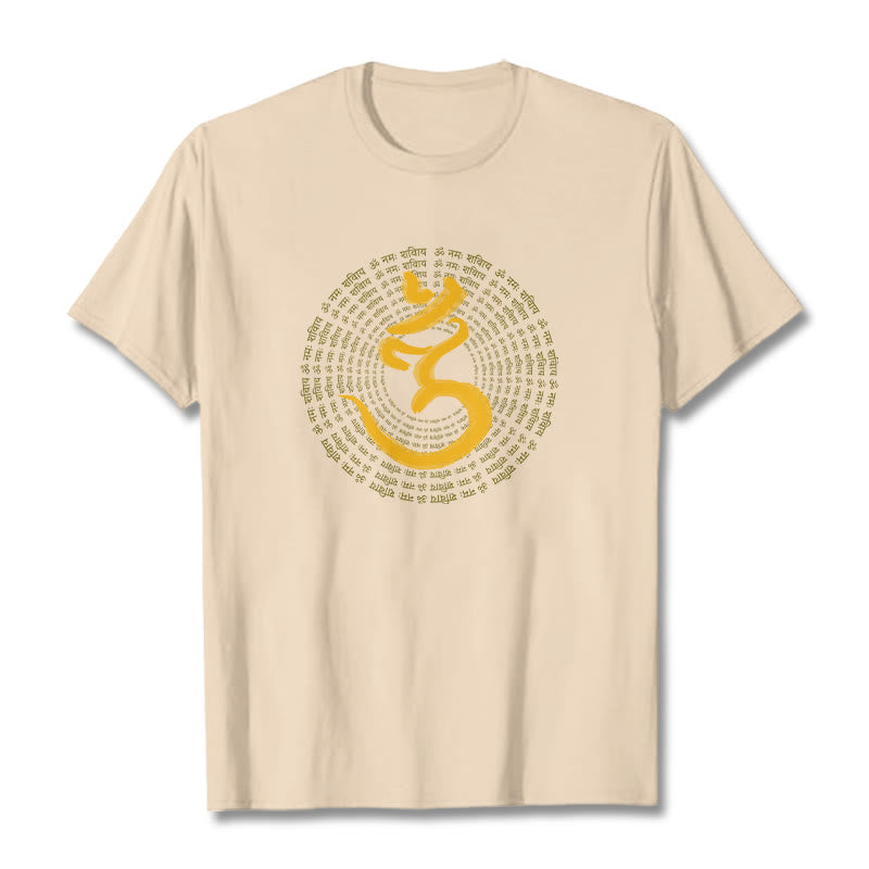 Mythstone 108 OM NAMAH SHIVAYA Mantra Sanskrit Tee T-shirt