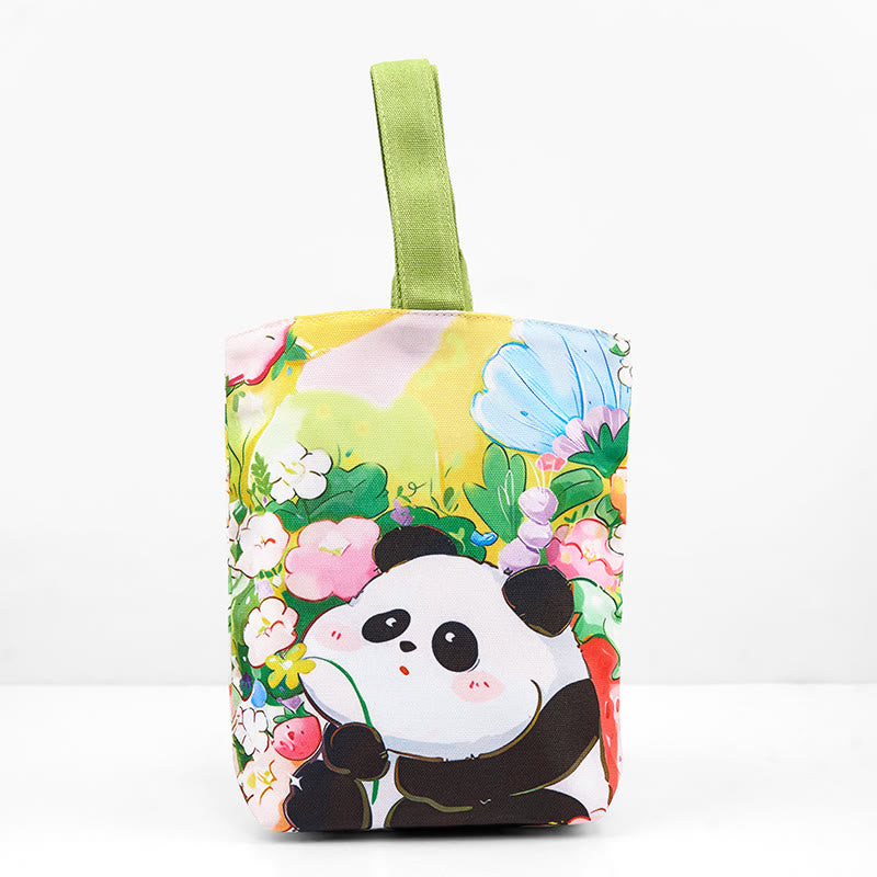 Mythstone Panda Orchid Loquat Canvas Handbag